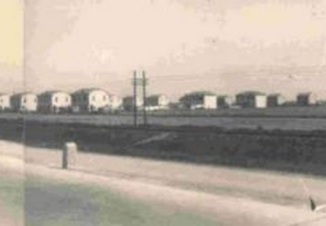 Primi edifici realizzati nel Villaggio Industriale al Barco durante il periodo bellico