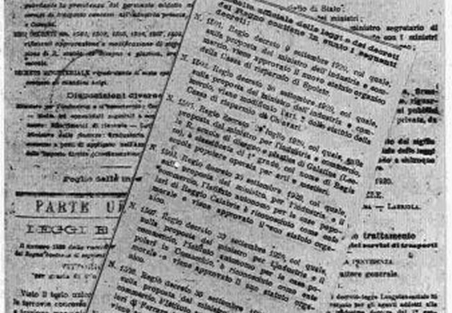 Gazzetta ufficiale 1920