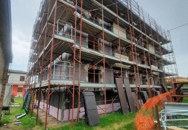 Vista di posa del cappotto