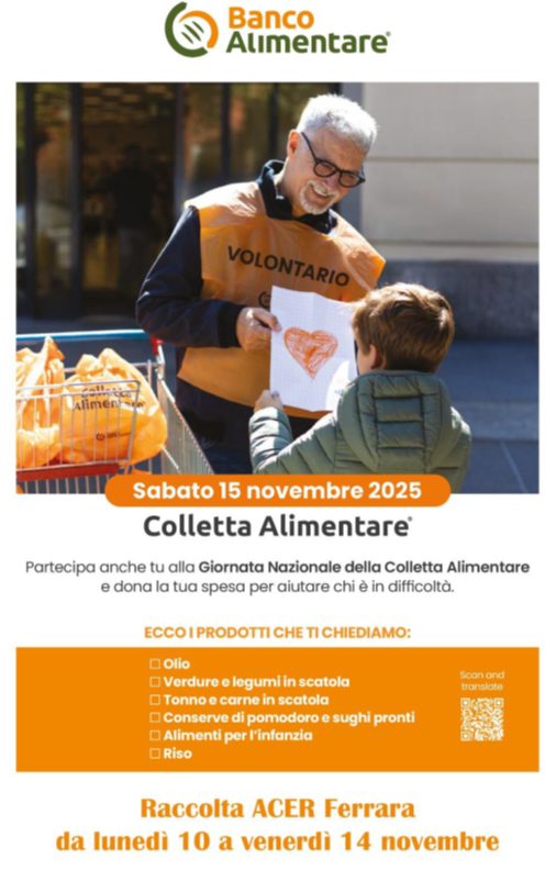 I DIPENDENTI DI ACER FERRARA PARTECIPANO ALLA COLLETTA ALIMENTARE