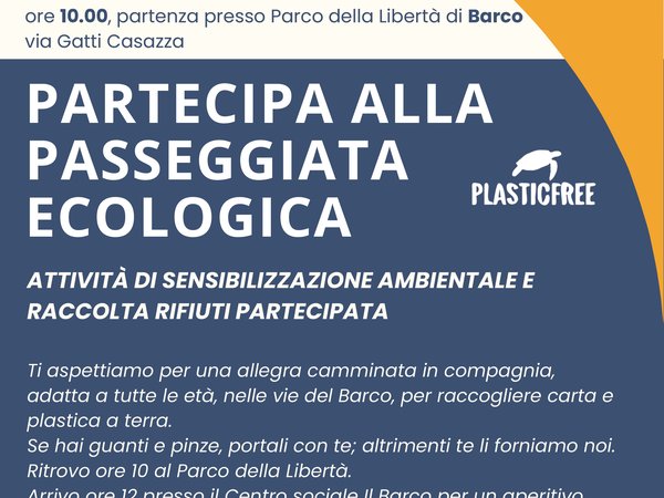 Partecipa alla Passeggiata Ecologica