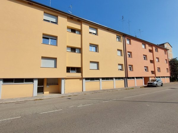 Vista del fabbricato con cappotto completato