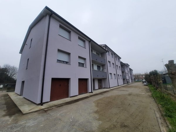 Vista dell'intervento concluso con cappotto realizzato