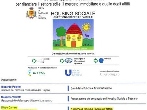 Gli esiti del sondaggio sull'Housing Sociale nel territorio bassanese