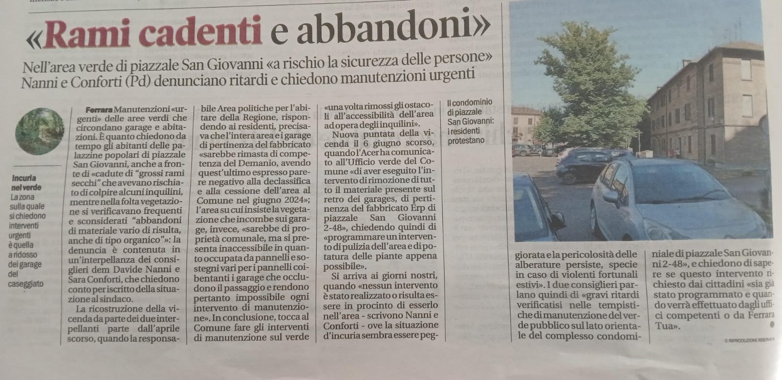 Rami cadenti e abbandoni